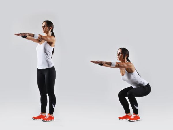 Ejercicios para la tendinitis de rodilla - Sentadillas