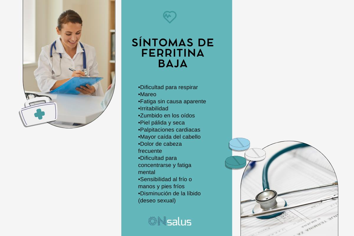 Ferritina baja: síntomas y tratamiento