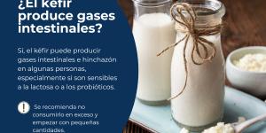 ¿El kéfir produce gases intestinales? Causas y soluciones