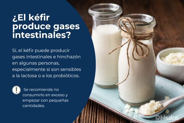 ¿El kéfir produce gases intestinales? Causas y soluciones