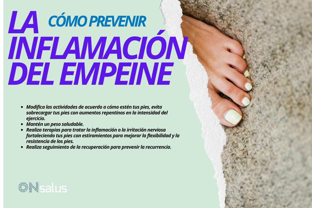 Inflamación en el empeine del pie: causas y tratamiento