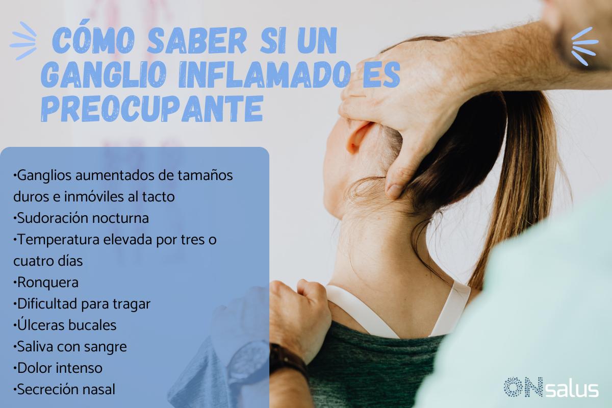 Ganglio inflamado en el cuello sin dolor: causas comunes
