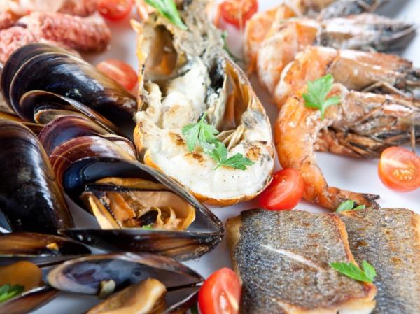 Alimentos que producen ácido úrico - Mariscos 