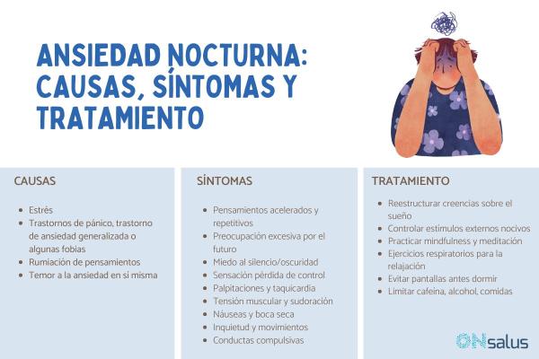 Ansiedad nocturna: causas, síntomas y tratamiento