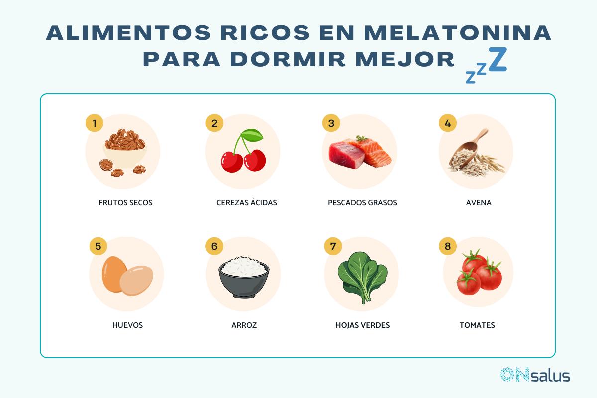 Alimentos ricos en melatonina para dormir mejor