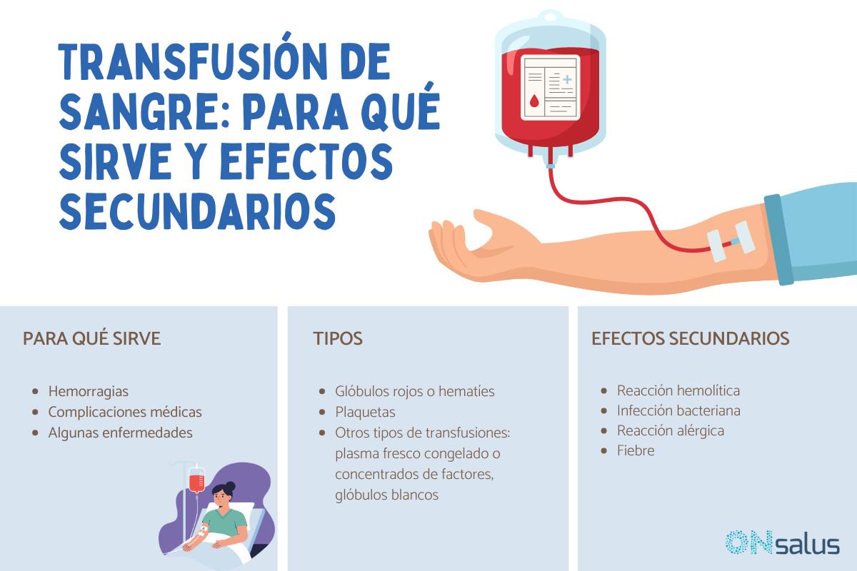 Transfusión de sangre: para qué sirve y efectos secundarios