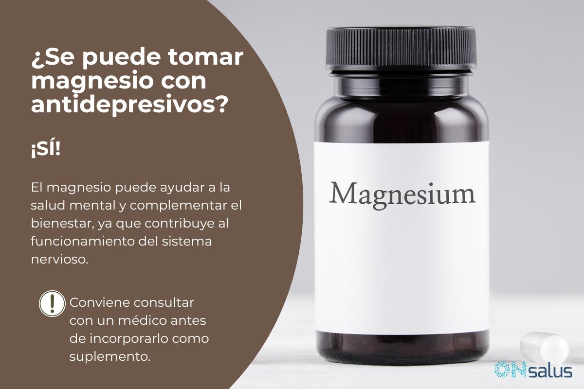 ¿Se puede tomar magnesio con antidepresivos?