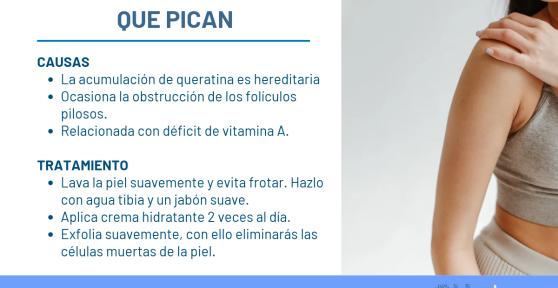 Granitos en los brazos que pican: causas y tratamiento
