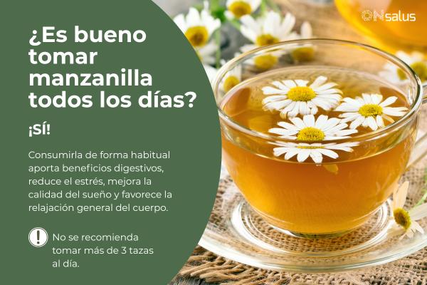 ¿Es bueno tomar manzanilla todos los días?